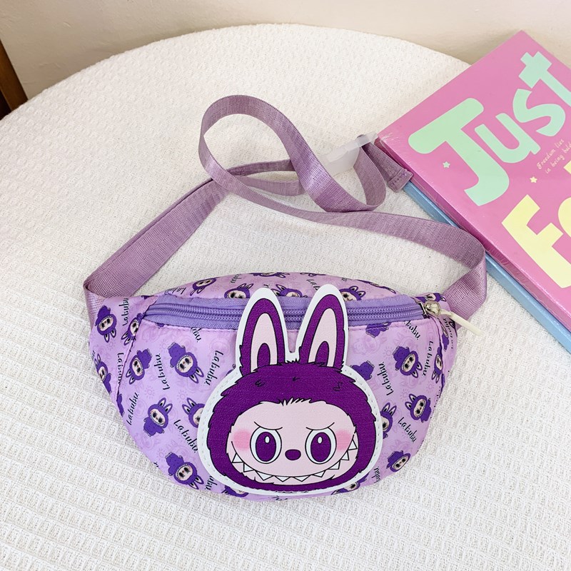 2024 Winter new cute cartoon children's waist bag, crossbody Oxford fabric portable Korean-style small chest bag outfit details Picture