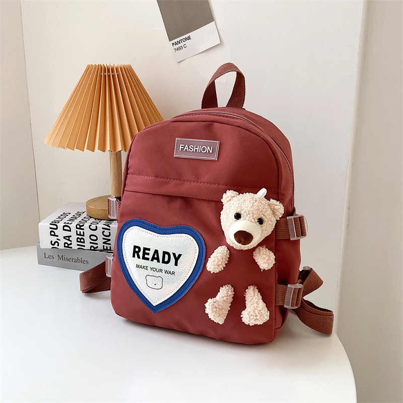 The Korean version of Cardone's 2025 spring new style backpacks, cute bear backpacks, boys', girls' and kindergarten backpacks are trendy Specification drawing