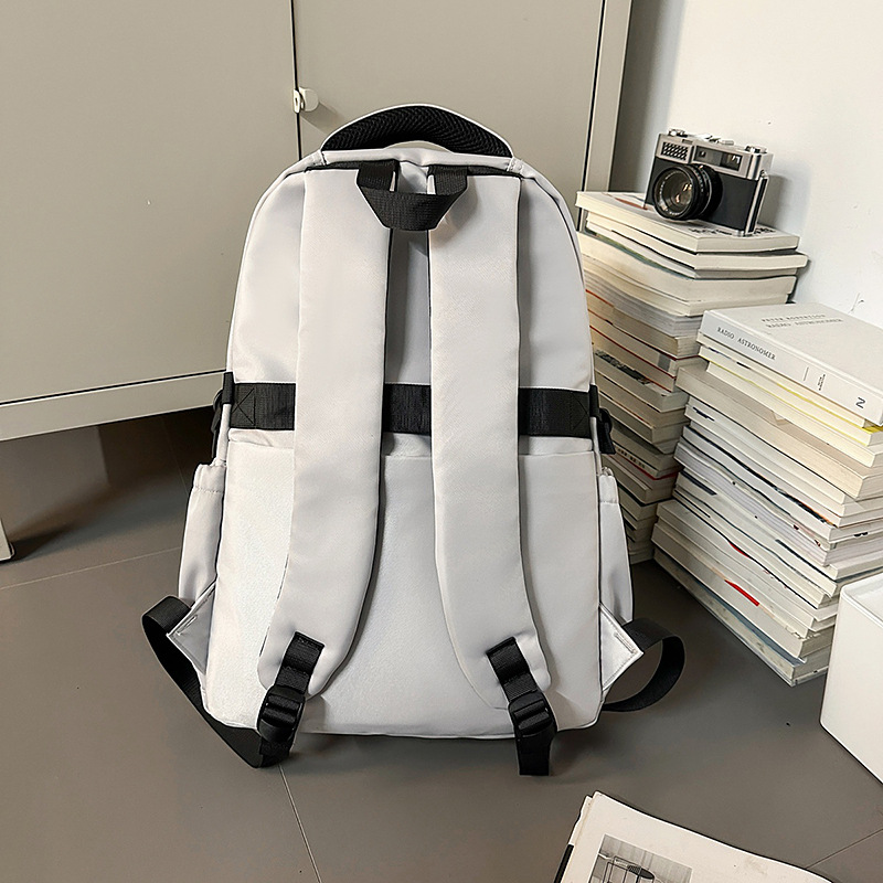 Korean Instagram-style stylish, cool, casual and versatile backpack for high school and junior high school students. Simple and large-capacity backpack with a high-end feel Specification drawing