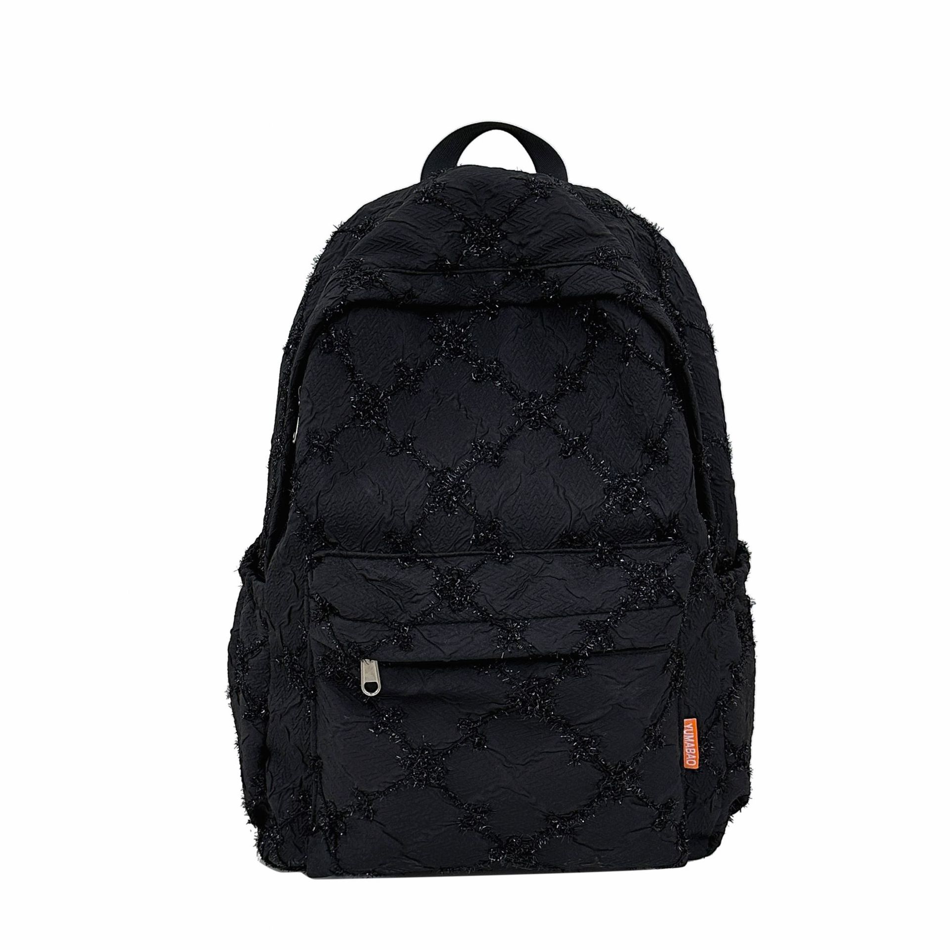 A high-appearance-level forest-themed female college student with a bow design, a fresh and sweet girl's backpack Item Picture