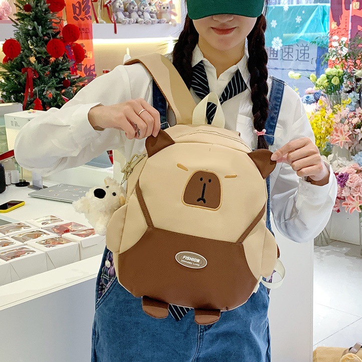 Cute girl's mini lightweight backpack for going out 2025 Spring New style Cute baby spring outing small schoolbag full figure