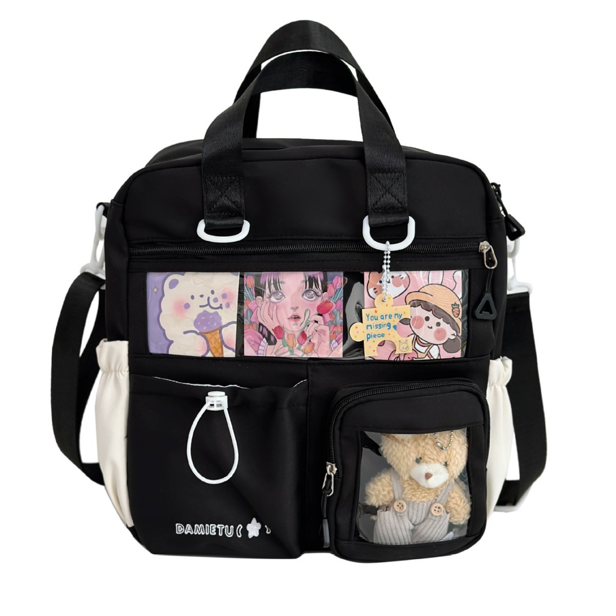 Sweet little appetite ins handbag, casual, light and simple Japanese-style 2D backpack, cool girl crossbody bag Item Picture