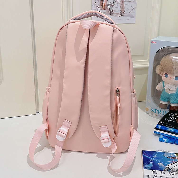 High appearance level, niche large capacity backpack, Star college student, Korean style cute schoolbag, simple, casual and versatile backpack Specification drawing