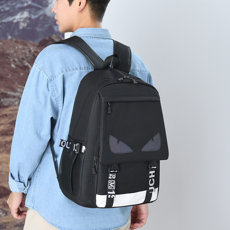 Backpack for primary school students, Korean-style schoolbag for junior high school students, fashionable and trendy for boys, and casual and versatile, cool backpack for senior high school students details Picture
