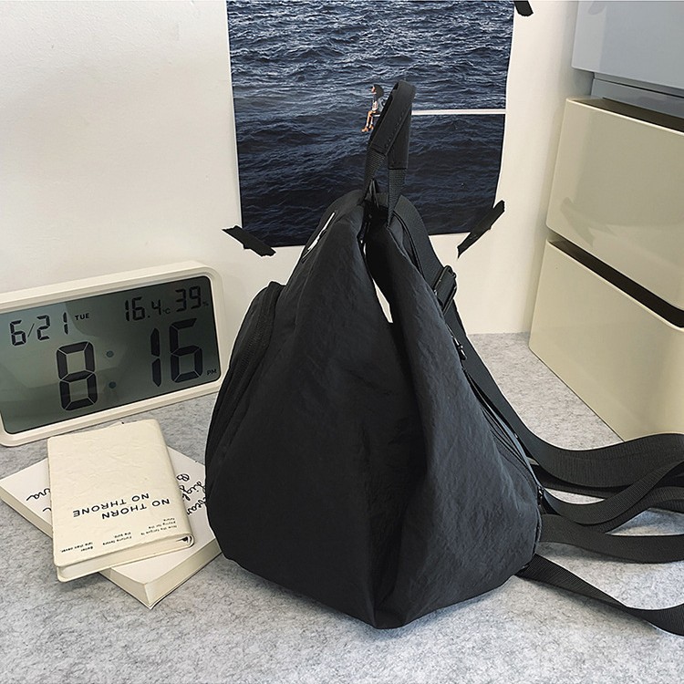 Lightweight and versatile nylon fabric bag for women 2025 new style casual and versatile backpack for spring and summer outdoor cycling crossbody Application Scenario