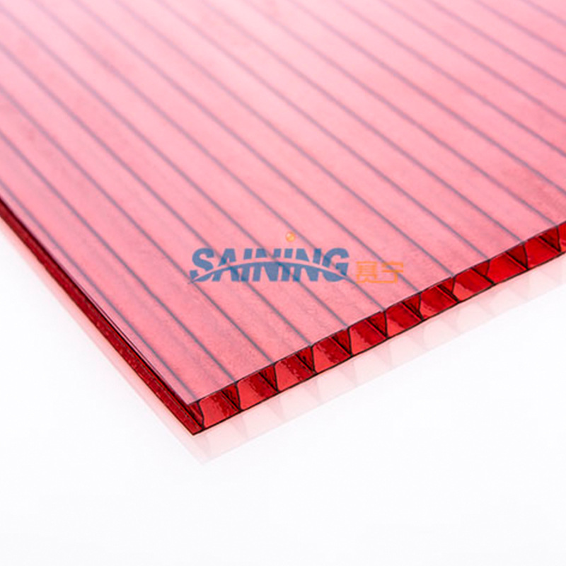 Double-layer and double-layer home decoration hotel canopy materials, transparent multi-color canopy canopy polycarbonate sheet undefined
