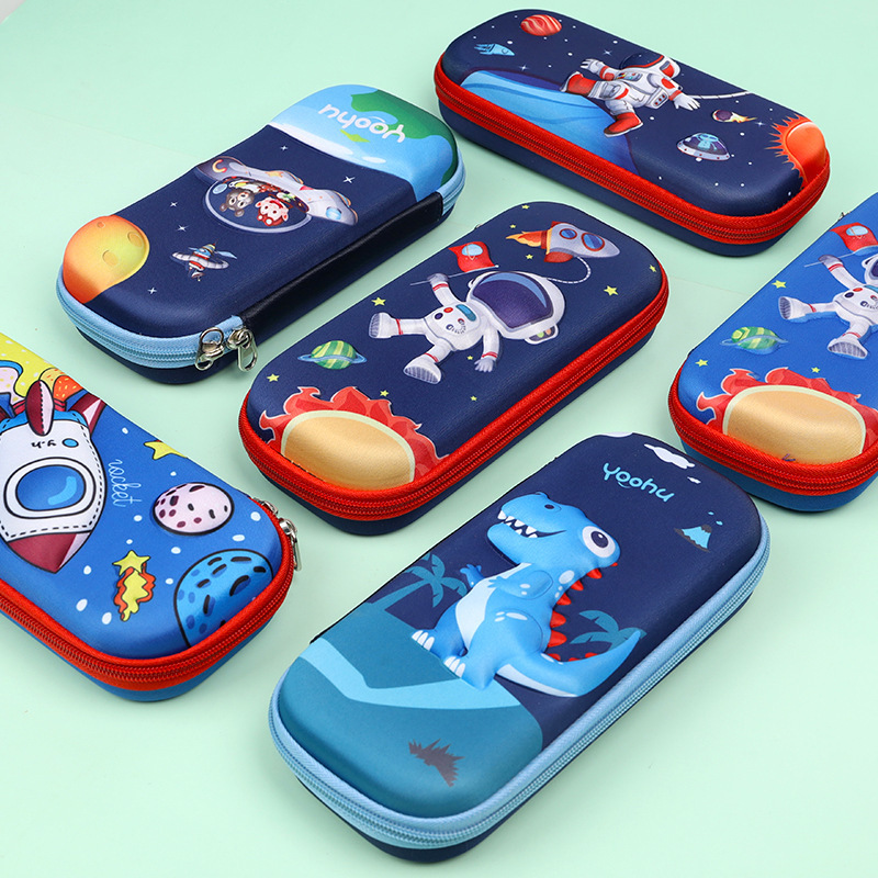 The new stationery box, primary school student pen case, multi-functional kindergarten cartoon creative pencil case is portable for storage details Picture