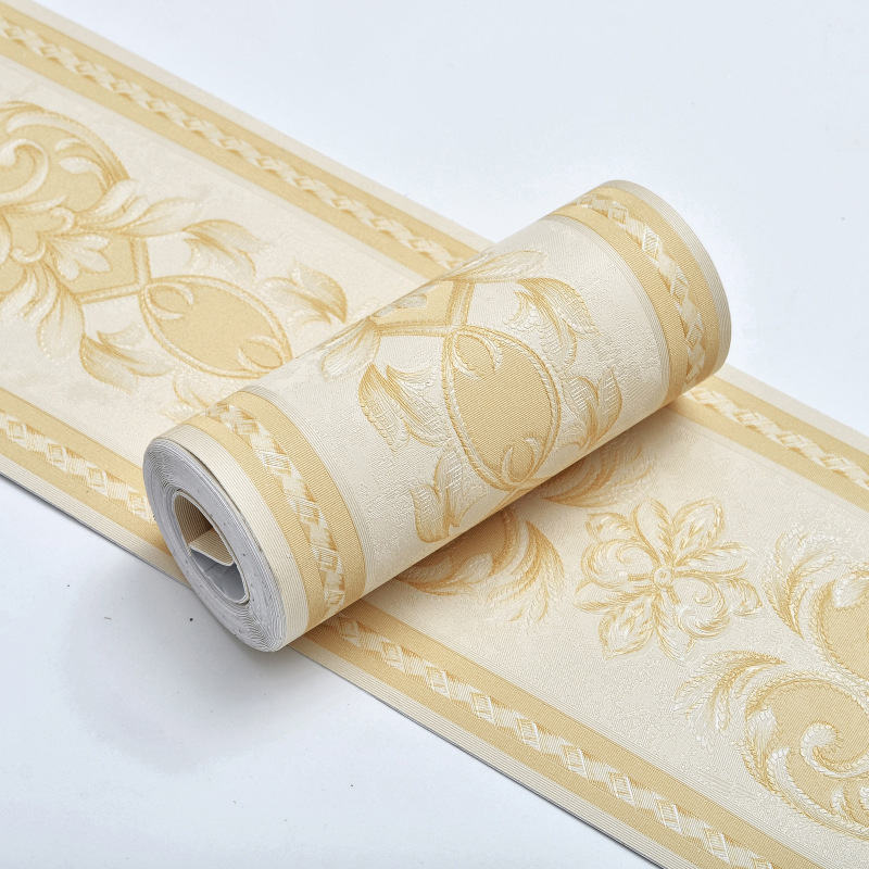 3D self-adhesive waistline PVC waterproof self-adhesive wallpaper for bathroom ceiling decoration lines wallpaper waistline Specification drawing