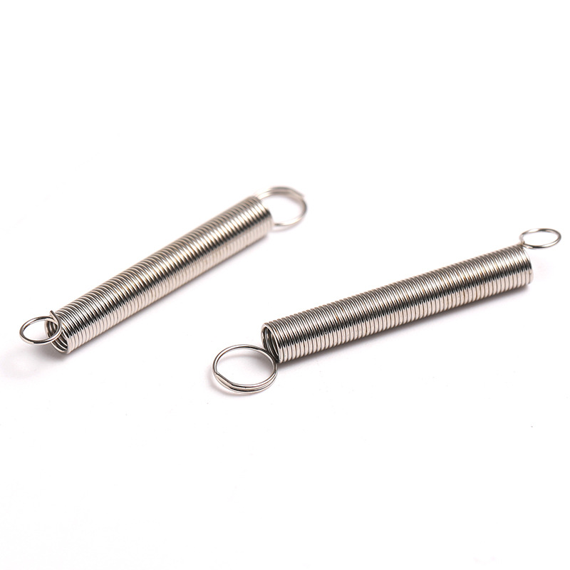 Double-hook stainless steel small tension spring with a belt hook, strong tensile force, oven door brake spring yellow manufacturer details Picture