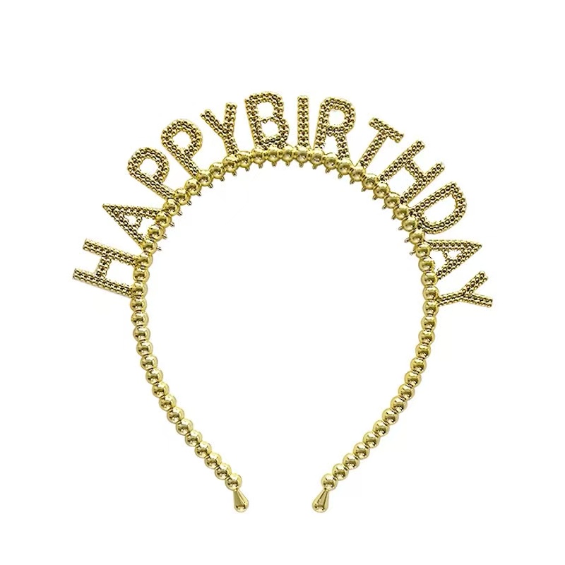 Happybiethday headband accessory cake decoration Birthday Happy letter Party Headband Birthday Headband 111 pic 3