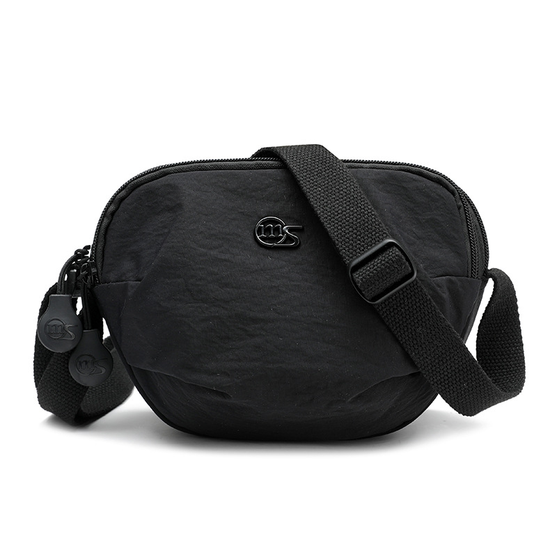 The 2025 new style of fashionable and versatile commuter single-shoulder bag, simple multi-compartment backpack, high appearance level, casual solid color crossbody bag Item Picture