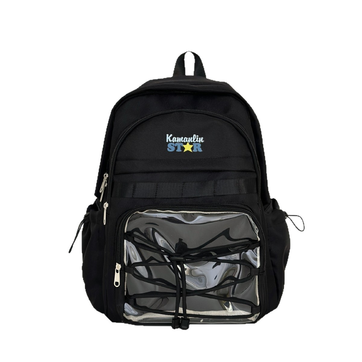 2025 High appearance level, cute star print, large capacity backpack for girls, versatile on Instagram, junior and senior high school schoolbag Item Picture