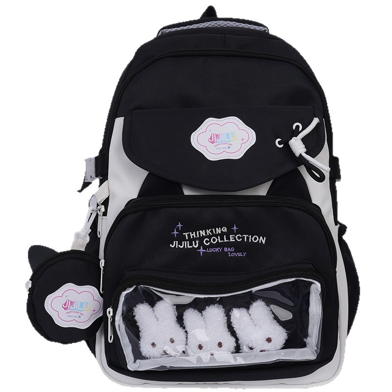 The new Japanese-style schoolbag is fresh and cute, with a large capacity and multiple compartments. It is a casual and versatile backpack for junior and senior high school students Item Picture