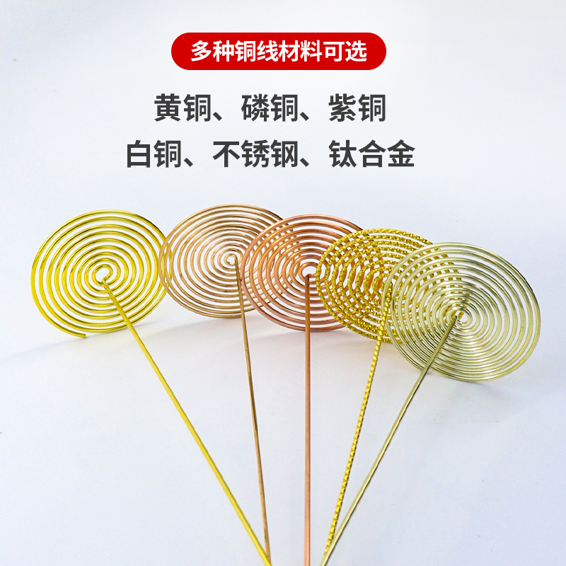 Factory direct supply process: The sound spring of the grasshopper bamboo ring is called the jar gourd inner ring, white copper, phosphor bronze, red copper and yellow copper grasshopper spring Specification drawing