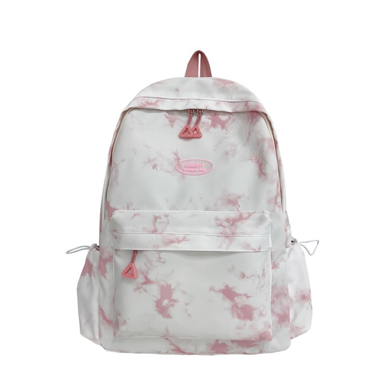 A Korean-style Instagram niche high-appearance-level middle school backpack, a Japanese-style Instagram sweet and cool tie-dyed girl backpack Item Picture