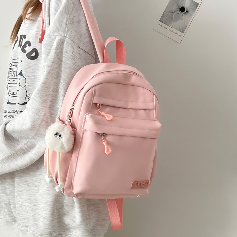 Spring new soft and cute children's backpack, high appearance level, ins style sweet girl travel and shopping mini backpack full figure