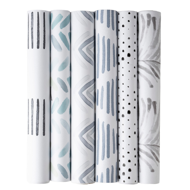 pvc wallpaper, bedroom TV wall fabric, self-adhesive live-streaming room background wall, European-style wallpaper wholesale wall paper Item Picture