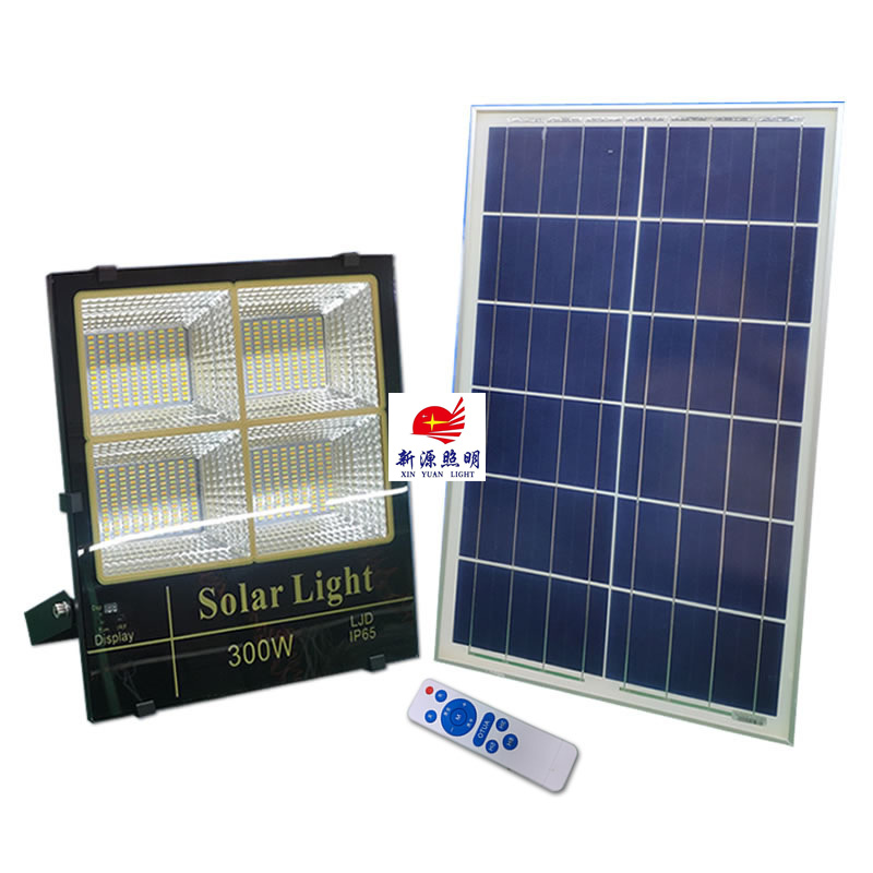 太阳能灯led室外太阳能投光灯100w庭院灯花园家用感应户外照明灯