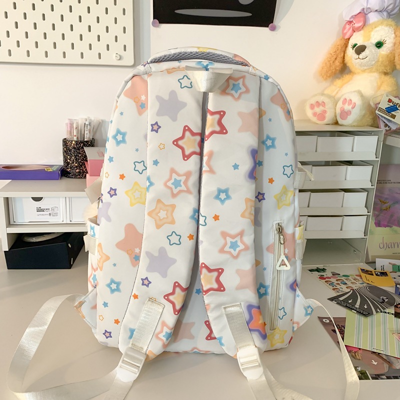 Korean-style schoolbags for female college students with a niche design sense, high school students with a high appearance level backpack, and middle school students with a campus style backpack Specification drawing