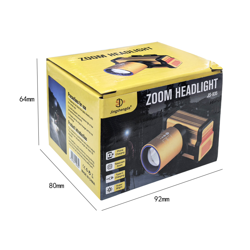 JS-935USB recargable telescópico difusor blanco luz de cabeza de ciclismo luz de campamento al aire libre lámpara de mina luz de cabeza de mantenimiento luz de campamento luz de pesca pic 12