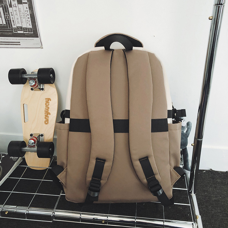 Japanese high school student schoolbags, cool and large-capacity, couple's high-appearance-level backpacks, Korean style Instagram casual and versatile backpacks Specification drawing