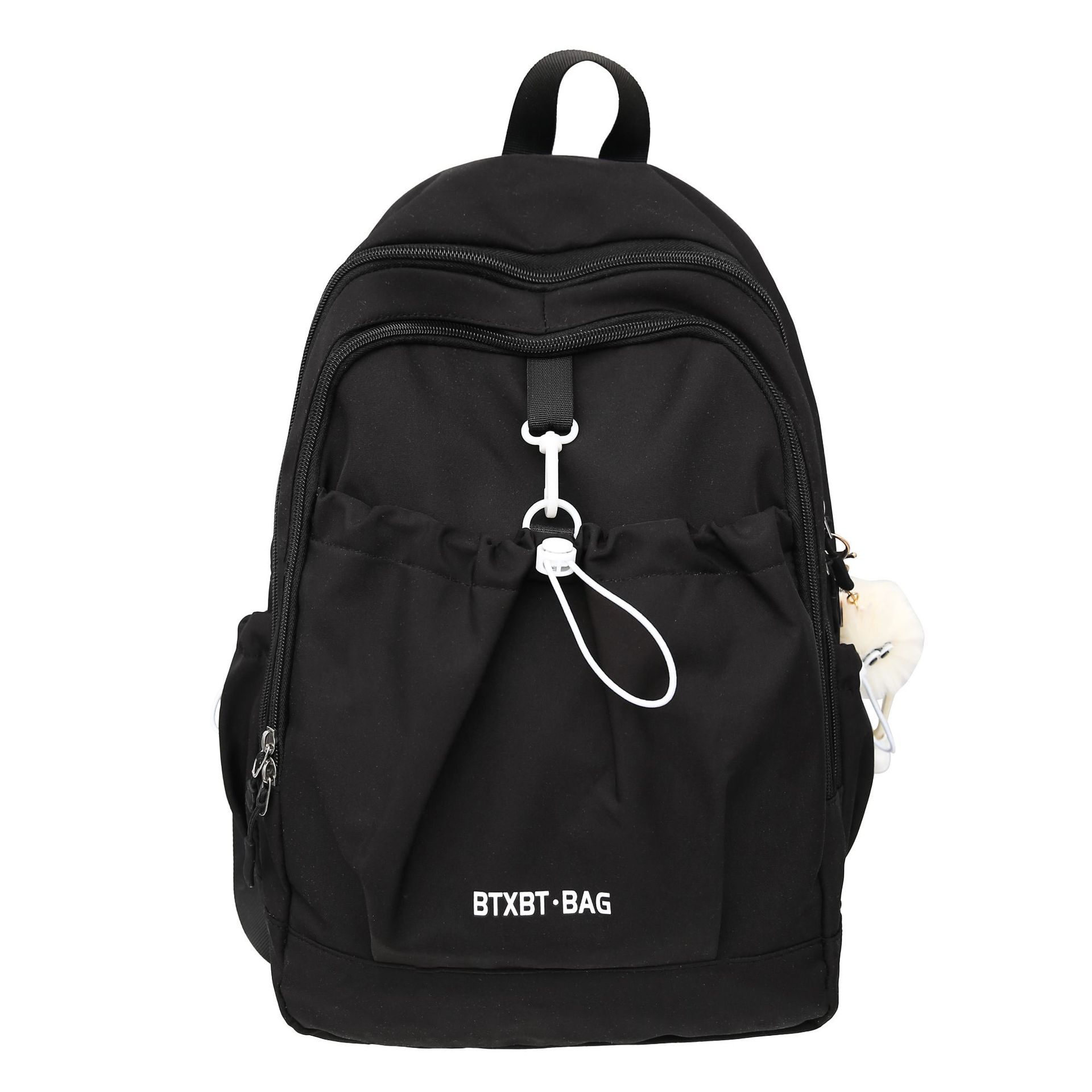 Japanese-style ins fresh and casual college student schoolbags, simple and versatile backpacks, lightweight backpacks, sweet spring outing bags Item Picture