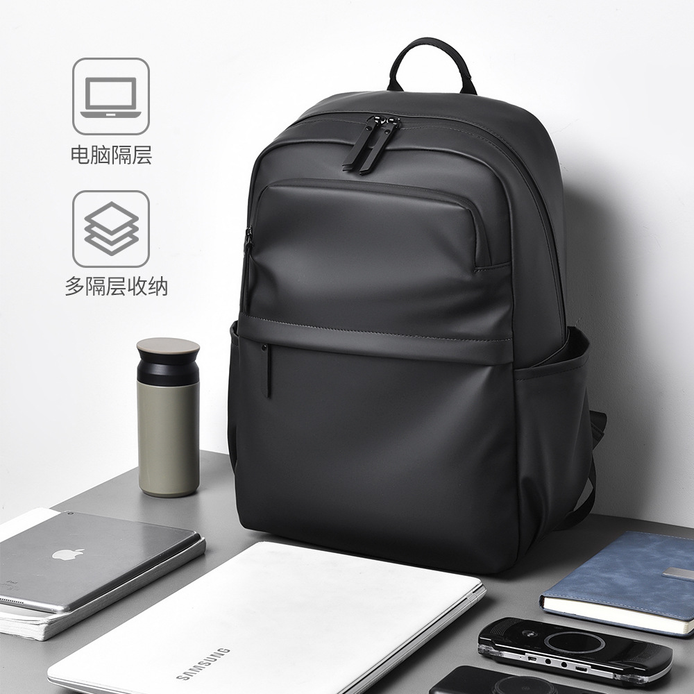 Men's high-end casual travel backpack, men's business trip, commuting and computer backpack details Picture