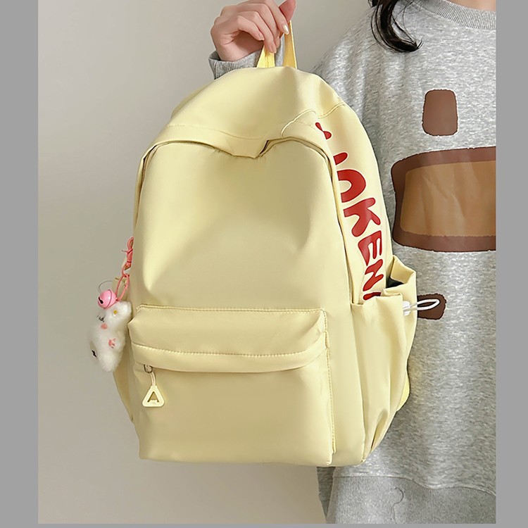 Lightweight and simple backpack for girls, Japanese-style travel, campus casual schoolbag for girls, computer backpack for female college students full figure