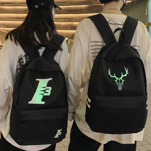 New student backpacks for boys in Korean style, Instagram trend, night reflective backpacks for boys in grades three to six of primary and secondary school details Picture