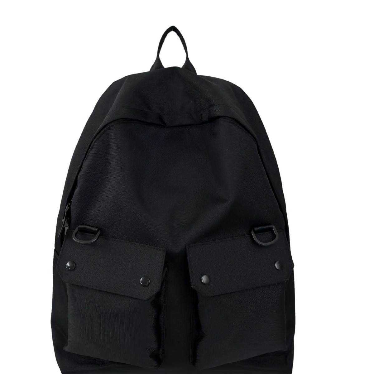 New high-appeartion-level solid-color backpack for couples, casual, simple, lightweight, commuting, fashionable and versatile, large-capacity backpack Item Picture