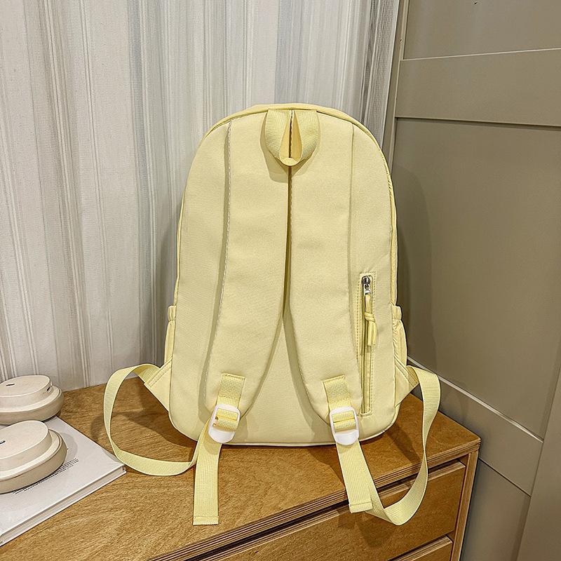A new high-quality, fresh and sweet dopamine candy-colored backpack from Korean Instagram, a lightweight backpack for junior and senior high school students Specification drawing