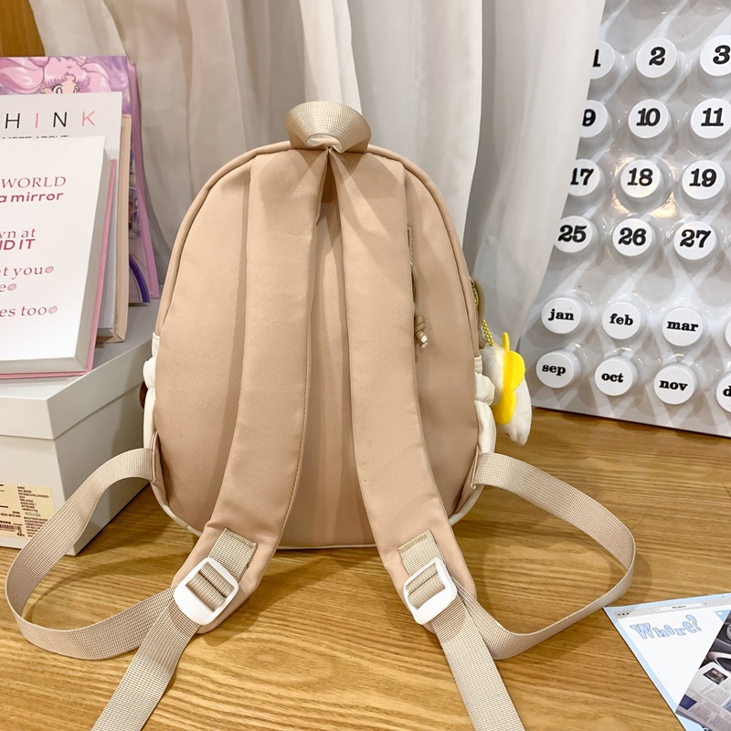 Schoolbag for girls, cute original plush backpack for primary school students, embroidered, versatile, fashionable, soft and cute, lightweight and lightweight backpack Specification drawing