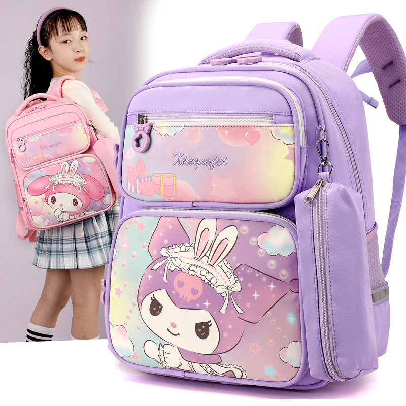 The new cross-border Kulomi schoolbag is lightweight for children. It is a large Ultraman backpack for primary school students in grades 23 to 45 full figure