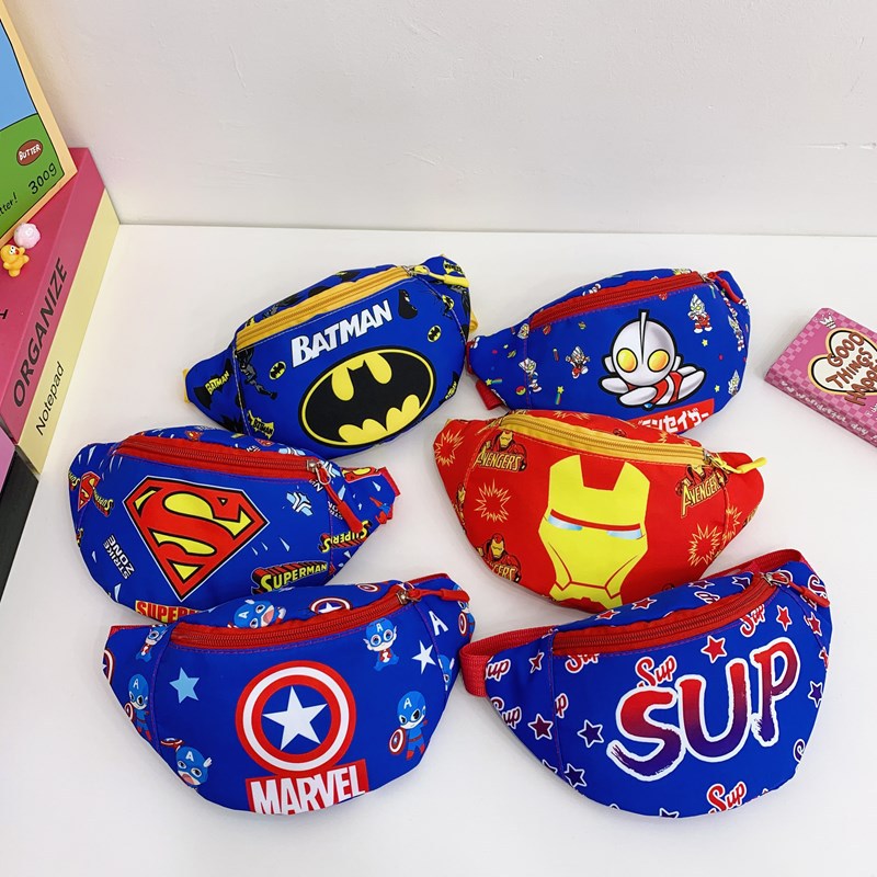 New cartoon children's crossbody bag, lightweight for going out, boys' chest bag, kids' coin purse, cute baby chest bag full figure