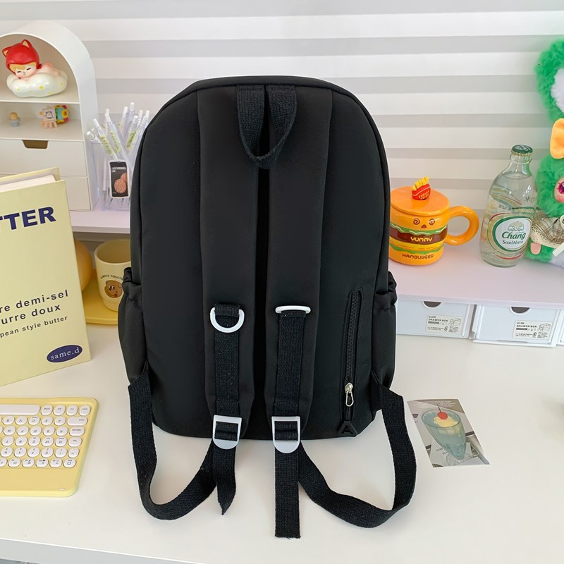 A new Japanese-style, high-appearance-level cute doll detachable transparent smug pain bag, a versatile commuting backpack for girls Specification drawing