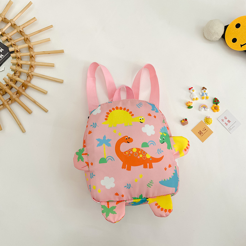 Little Dinosaur Children's Backpack 2024 Cute and Fashionable Cartoon Backpack for Kindergarten Little Ears Boys and Girls Schoolbag Specification drawing