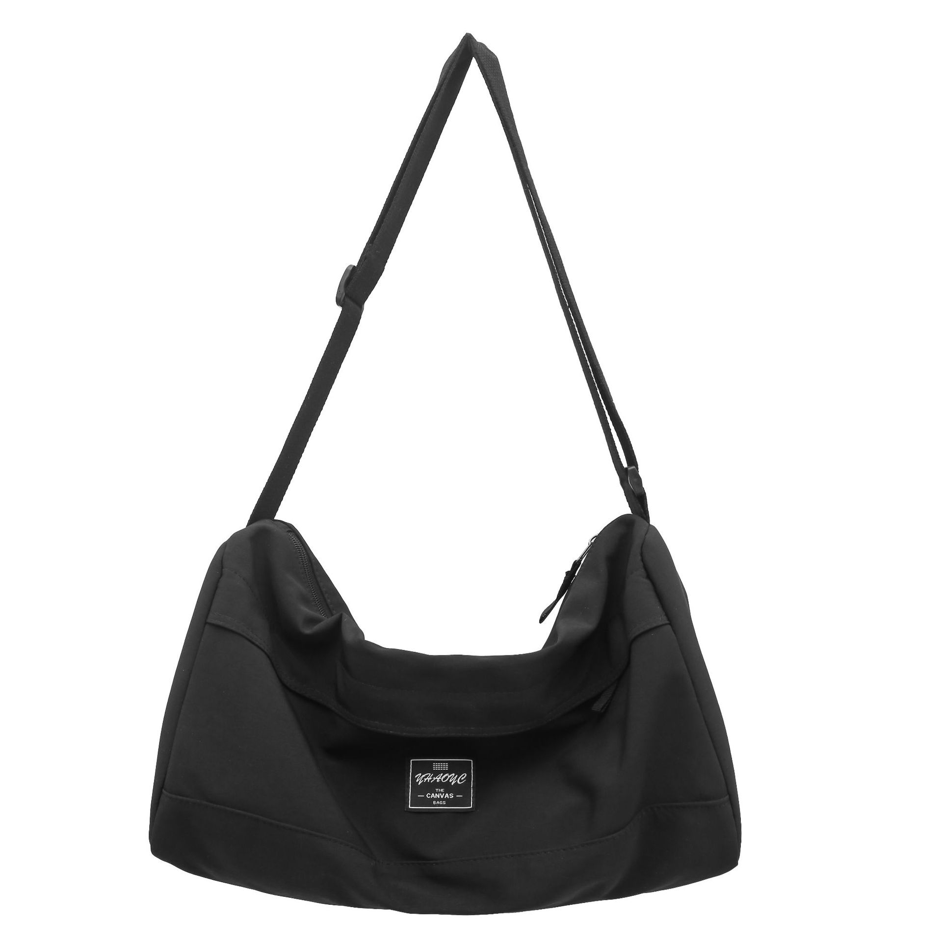 Korean-style simple and lightweight ins crossbody bag, versatile for couples, casual large-capacity single-shoulder bag, sports yoga fitness bag Item Picture