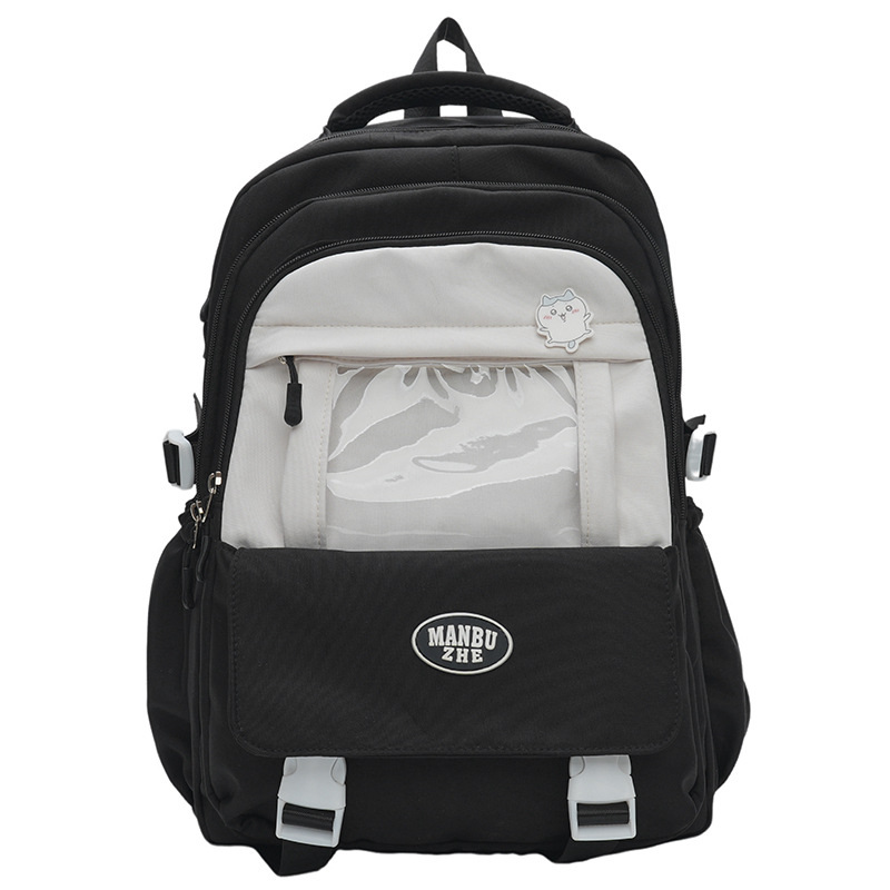 A new Japanese-style ins high-appearance-level fresh and sweet "smug pain bag" for girls, a lightweight and large-capacity backpack for junior and senior high school students Item Picture