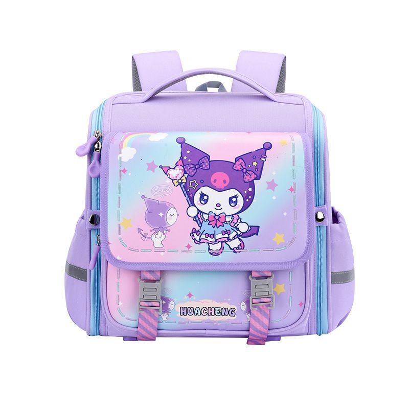 Factory-customized horizontal schoolbags for primary school students in grades 2 to 4, double-shoulder backpacks with reduced burden, male cartoon student schoolbags Item Picture