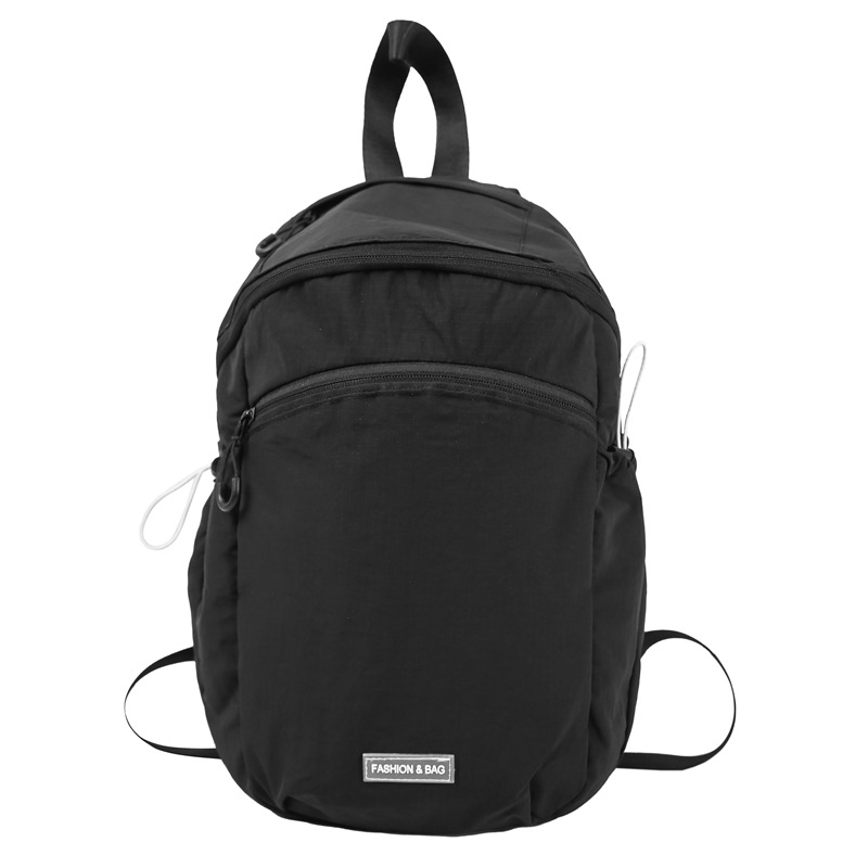 A new high-appeal mountain-themed Instagram multi-pocket solid-color drawstring large-capacity backpack for mountain climbing and travel Item Picture