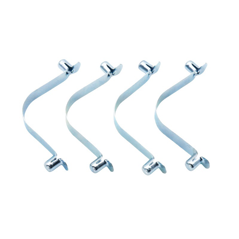 The manufacturer supplies 9mm inner-tube positioning V-shaped spring sheet double-ended 65 manganese steel sheet stamping parts inner-tube positioning clips Application Scenario