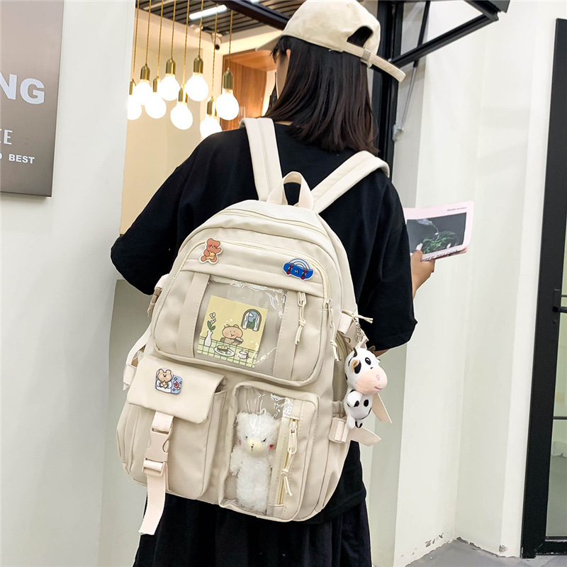 New Korean-style fashionable backpacks for girls, trendy backpacks for students in grades three to six, and wholesale backpacks for junior high school students details Picture
