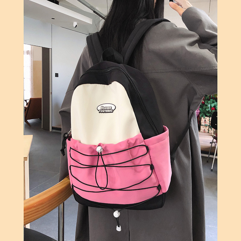 2025 New Japanese InS-style, youthful, large-capacity schoolbag for junior and senior high school students, high appearance level, casual backpack details Picture