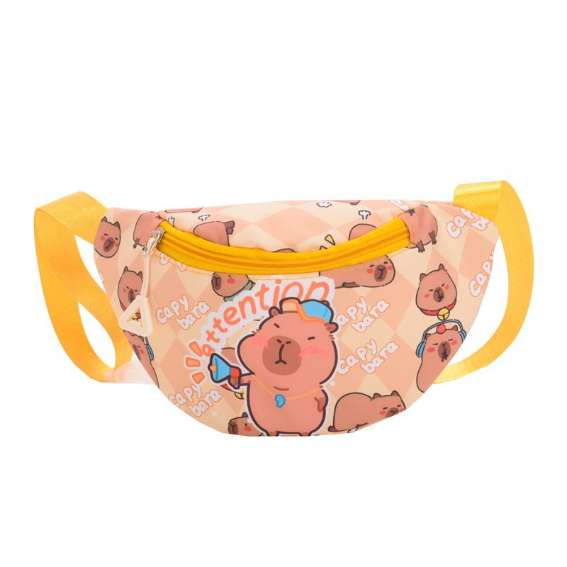 Winter new Korean-style children's waist bag, cute cartoon clothing and accessories for babies, coin purse, fashionable chest bag for kindergarten Item Picture