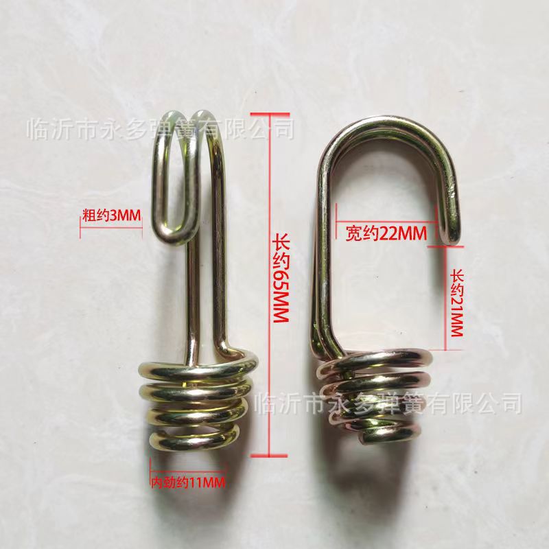 Luggage straps, double-wire pull hooks, spring hooks, stainless steel hooks, electric vehicle luggage rack hooks, binding strap hooks undefined
