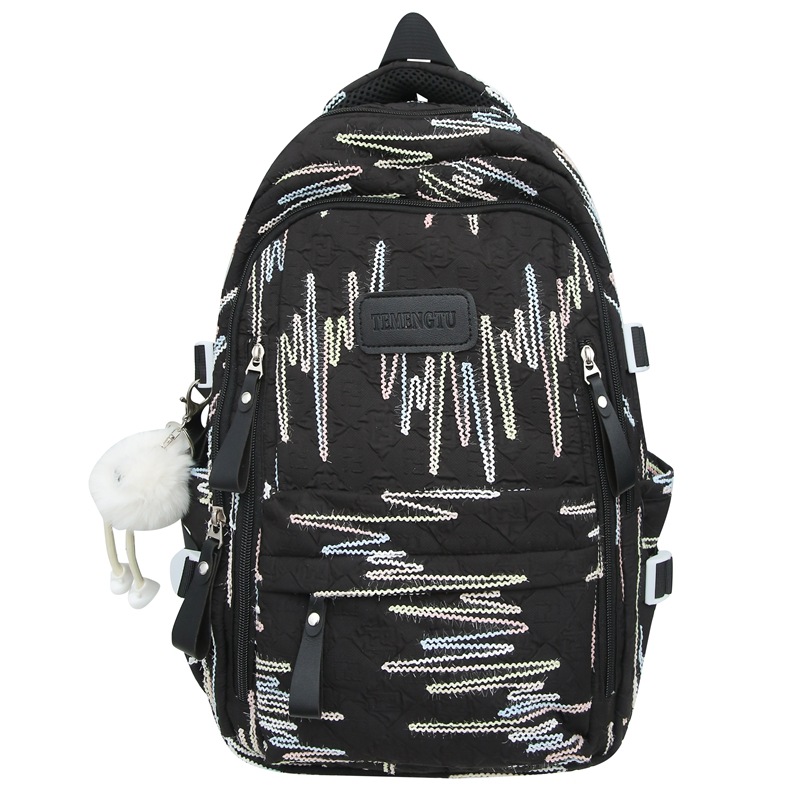 A large-capacity backpack for junior high school students with high appearance standards, a Korean-style ins cream yellow two-piece backpack set for primary and secondary school students Item Picture