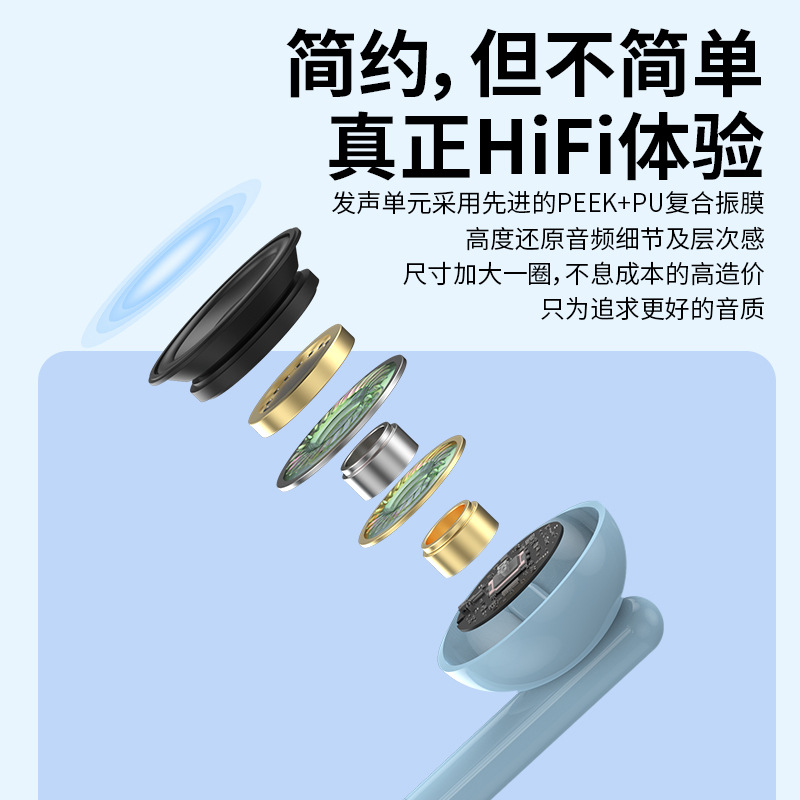 Compatible with Huawei and Apple 12/12/11 wired headphones, oppo line control with microphone in-ear new universal 3.5mm Specification drawing