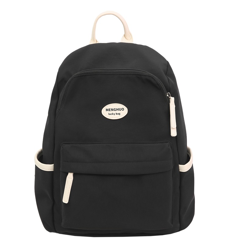 A new Japanese-style ins fresh and sweet candy-colored backpack, a simple and large-capacity backpack in solid colors for junior and senior high school students Item Picture