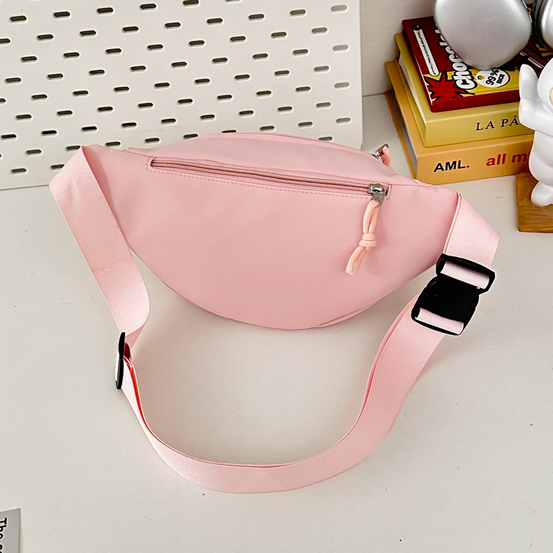 2025 New style simple and versatile chest bag, student sports cycling crossbody bag, Japanese trendy brand niche casual waist bag Specification drawing