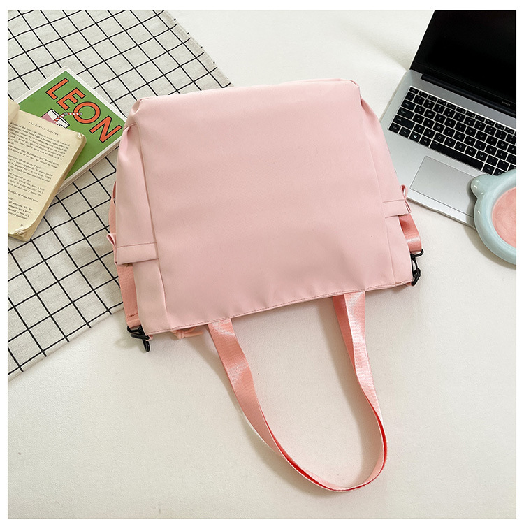 2025 New school-style cartoon single-shoulder tutorial bag, large-capacity casual handbag, cute commuter crossbody bag Specification drawing